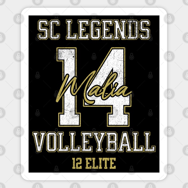 Malia #14 SC Legends (12 Elite) - Black Magnet by SC Legends Merch